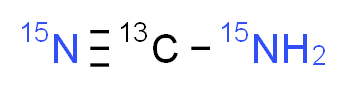 amino(<sup>1</sup><sup>3</sup>C)methane(<sup>1</sup><sup>5</sup>N)nitrile_分子结构_CAS_87009-57-2