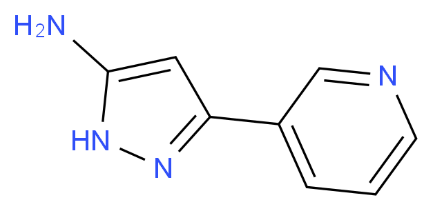 3-pyridin-3-yl-1H-pyrazol-5-amine_分子结构_CAS_149246-87-7)