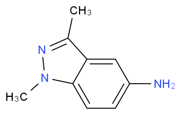 1,3-dimethyl-1H-indazol-5-amine_分子结构_CAS_5757-85-7