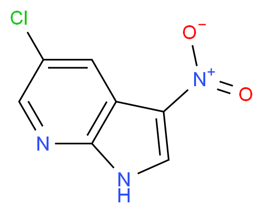 5-Chloro-3-nitro-1H-pyrrolo[2,3-b]pyridine_分子结构_CAS_)