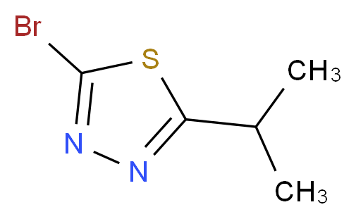 2-bromo-5-(propan-2-yl)-1,3,4-thiadiazole_分子结构_CAS_)