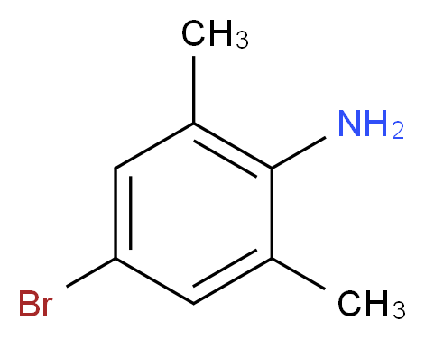 4-bromo-2,6-dimethylaniline_分子结构_CAS_24596-19-8