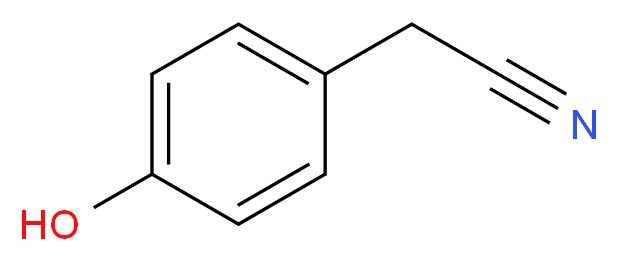 p-HYDROXYBENZYL CYANIDE_分子结构_CAS_14191-95-8)