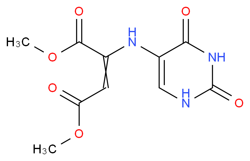 2,4-dioxo-1,2,3,4-tetrahydro-pyrimidin-5-ylamino)-fumaric acid dimethyl ester_分子结构_CAS_60458-95-9)