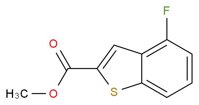 Methyl 4-fluorobenzo[b]thiophene-2-carboxylate_分子结构_CAS_)