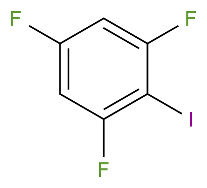 1,3,5-trifluoro-2-iodobenzene_分子结构_CAS_41860-63-3