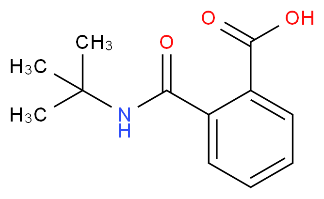 2-(tert-butylcarbamoyl)benzoic acid_分子结构_CAS_20320-35-8