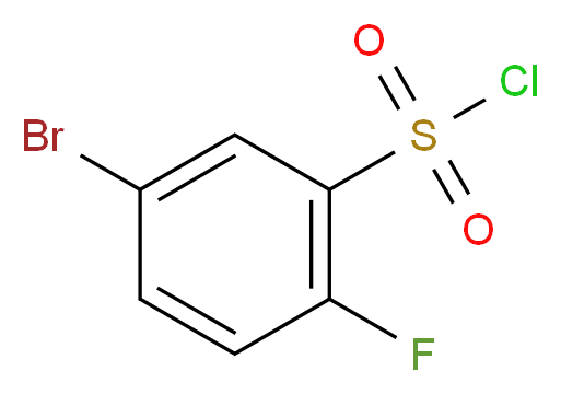 5-bromo-2-fluorobenzene-1-sulfonyl chloride_分子结构_CAS_339370-40-0