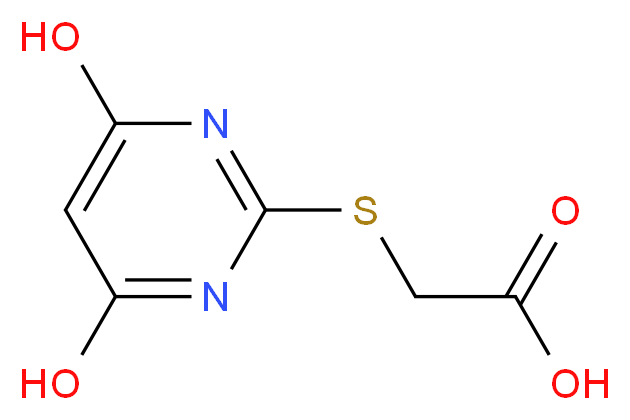 [(4,6-dihydroxypyrimidin-2-yl)thio]acetic acid_分子结构_CAS_381678-33-7)