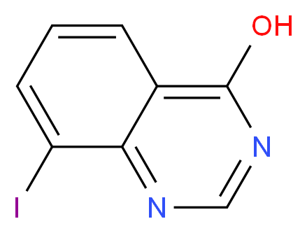 8-iodoquinazolin-4-ol_分子结构_CAS_77150-36-8