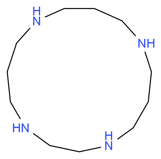 1,4,8,12-tetraazacyclopentadecane_分子结构_CAS_15439-16-4