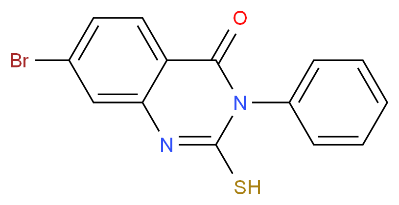 7-bromo-2-mercapto-3-phenylquinazolin-4(3H)-one_分子结构_CAS_)