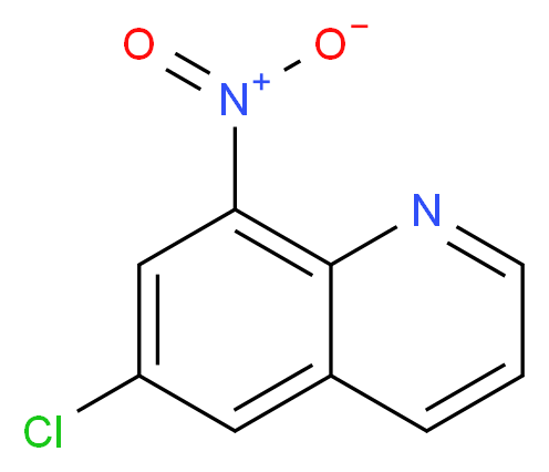 6-chloro-8-nitroquinoline_分子结构_CAS_68527-66-2