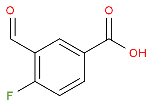 4-Fluoro-3-formylbenzoic acid_分子结构_CAS_845885-90-7)