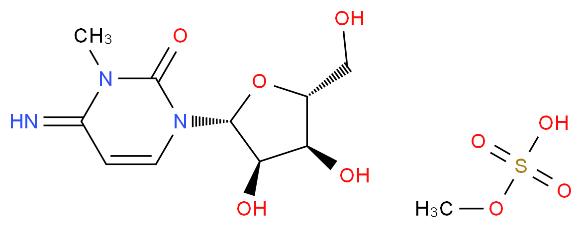 3-Methyl Cytidine Methosulfate_分子结构_CAS_21028-20-6)