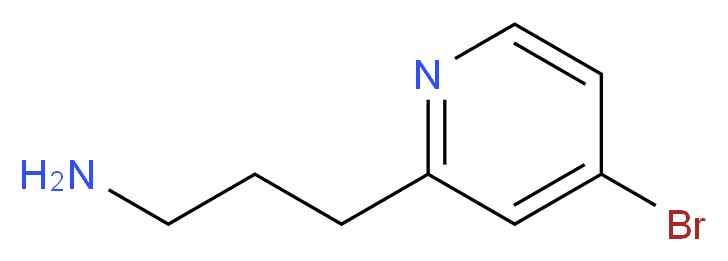 3-(4-bromopyridin-2-yl)propan-1-amine_分子结构_CAS_1060808-85-6)