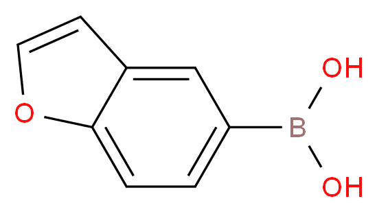 (1-benzofuran-5-yl)boronic acid_分子结构_CAS_331834-13-0