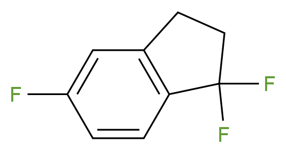 1,1,5-Trifluoroindan_分子结构_CAS_57584-73-3)