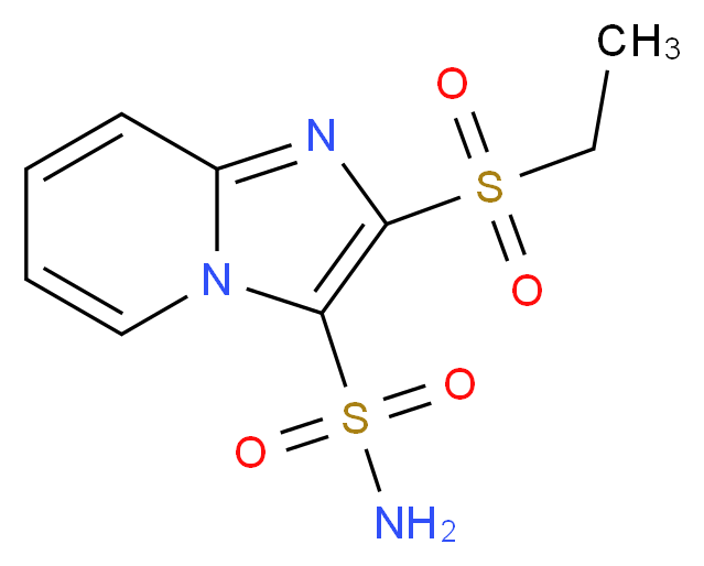 2-(Ethylsulfonyl)imidazo[1,2-a]pyridine-3-sulfonamide_分子结构_CAS_141776-47-8)