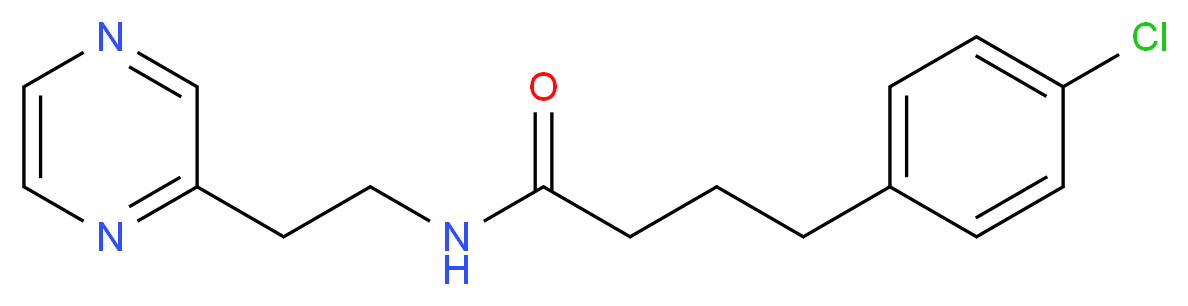 4-(4-chlorophenyl)-N-[2-(2-pyrazinyl)ethyl]butanamide_分子结构_CAS_)