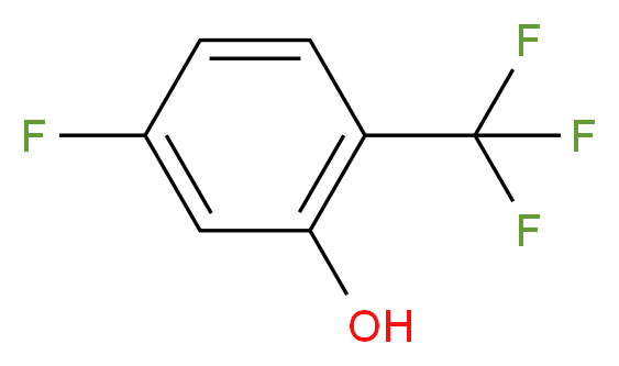 5-氟-2-(三氟甲基)苯酚_分子结构_CAS_243459-91-8)