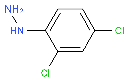 (2,4-dichlorophenyl)hydrazine_分子结构_CAS_13123-92-7