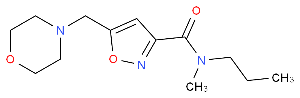 N-methyl-5-(morpholin-4-ylmethyl)-N-propylisoxazole-3-carboxamide_分子结构_CAS_)
