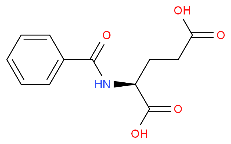 (2S)-2-(phenylformamido)pentanedioic acid_分子结构_CAS_6094-36-6