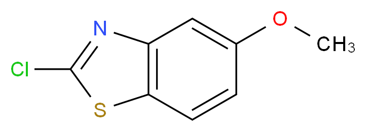 2-chloro-5-methoxy-1,3-benzothiazole_分子结构_CAS_3507-28-6