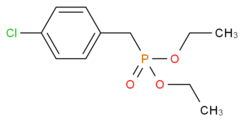diethyl [(4-chlorophenyl)methyl]phosphonate_分子结构_CAS_39225-17-7
