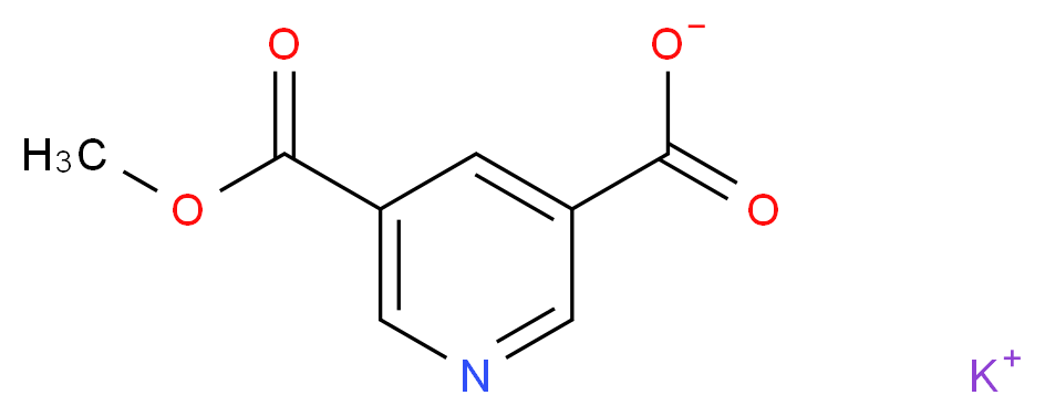 Potassium 5-(methoxycarbonyl)nicotinate_分子结构_CAS_27247-34-3)