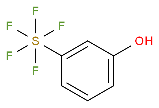3-(pentafluoro-$l^{6}-sulfanyl)phenol_分子结构_CAS_672-31-1