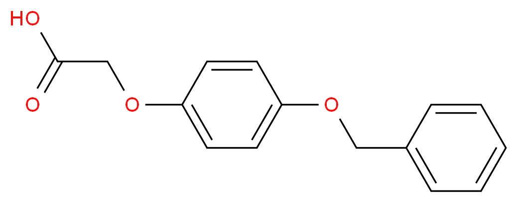 2-[4-(benzyloxy)phenoxy]acetic acid_分子结构_CAS_38559-92-1