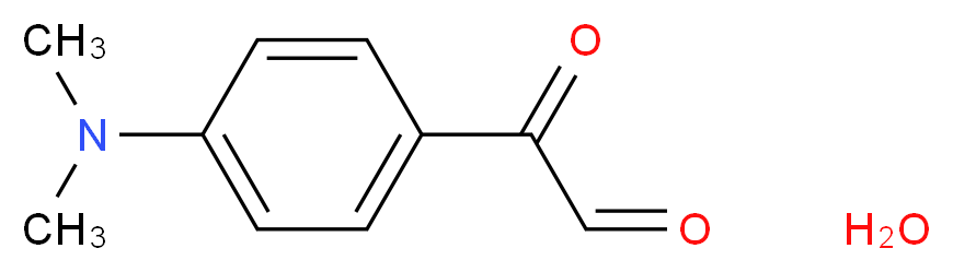 2-[4-(dimethylamino)phenyl]-2-oxoacetaldehyde hydrate_分子结构_CAS_115282-41-2