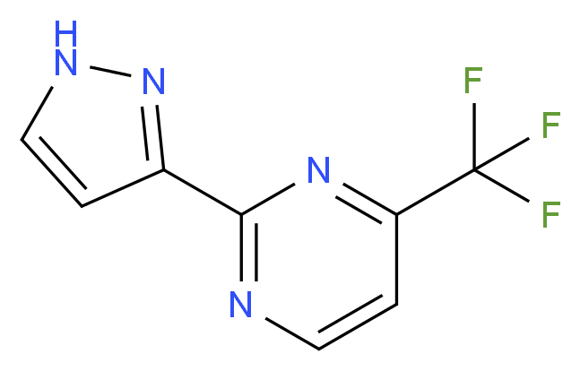 2-(1H-pyrazol-3-yl)-4-(trifluoromethyl)pyrimidine_分子结构_CAS_)
