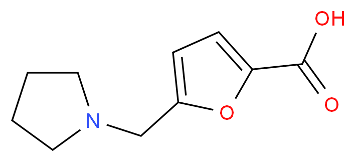 5-Pyrrolidin-1-ylmethyl-furan-2-carboxylic acid_分子结构_CAS_400750-49-4)