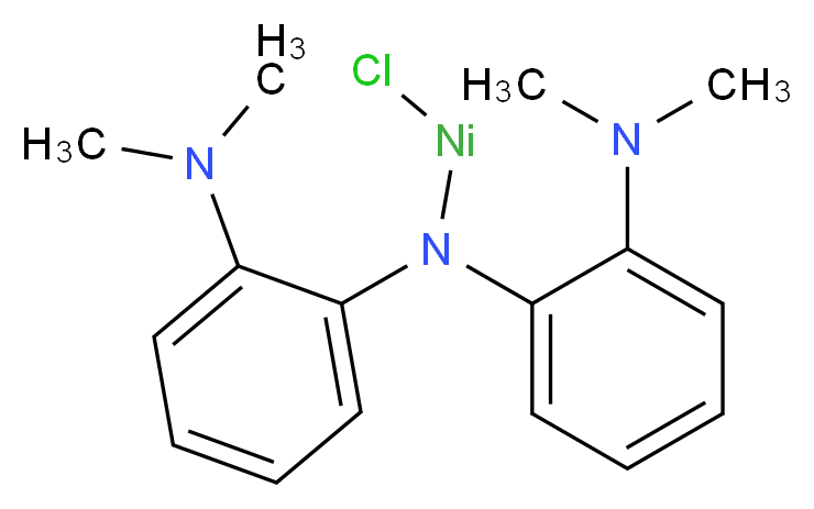 双[(2-二甲氨基)苯基]胺氯化镍(II)_分子结构_CAS_1033772-47-2)