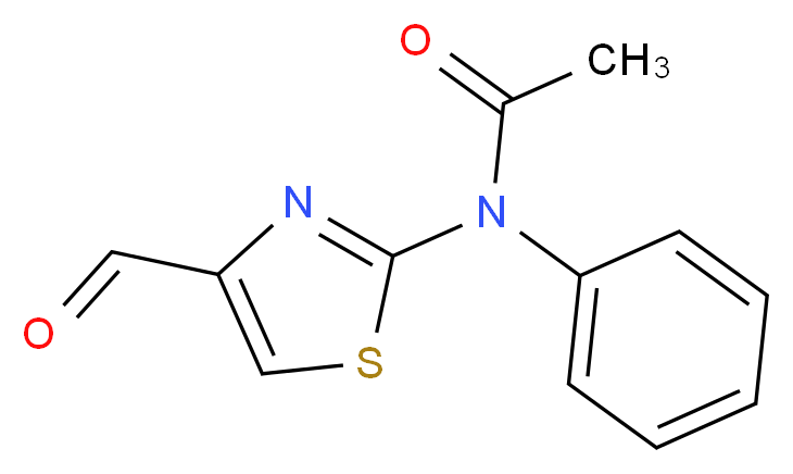 N-(4-formyl-1,3-thiazol-2-yl)-N-phenylacetamide_分子结构_CAS_91973-74-9)