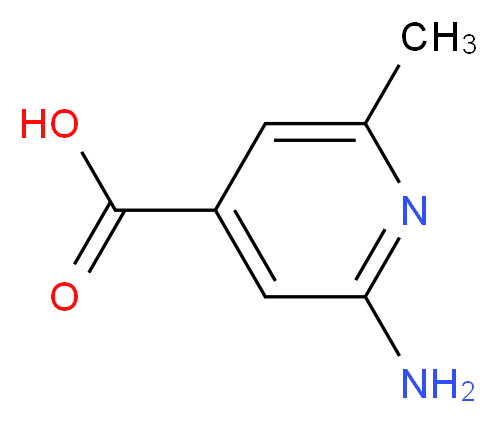2-amino-6-methylpyridine-4-carboxylic acid_分子结构_CAS_65169-64-4