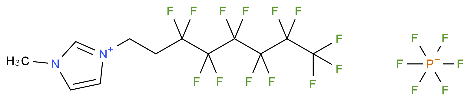 1-甲基-3-(3,3,4,4,5,5,6,6,7,7,8,8,8-十三氟辛基)咪唑六氟磷酸盐_分子结构_CAS_313475-50-2)