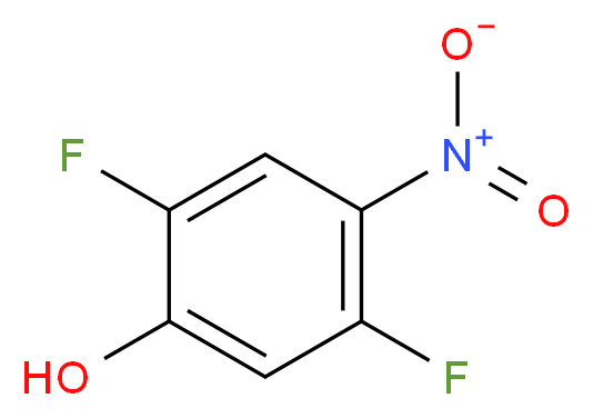 2,5-difluoro-4-nitrophenol_分子结构_CAS_120103-18-6