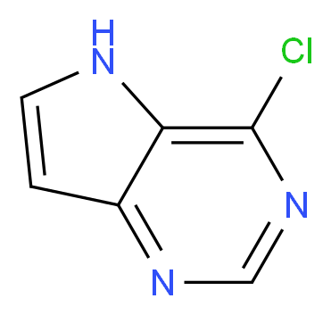 4-Chloro-5H-pyrrolo[3,2-d]pyrimidine_分子结构_CAS_84905-80-6)