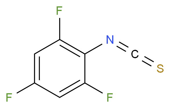 2,4,6-三氟苯基异硫氰酸酯_分子结构_CAS_206761-91-3)