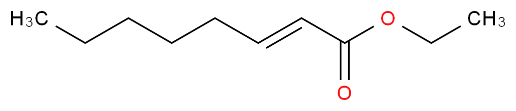 反式-2-辛烯酸乙酯_分子结构_CAS_7367-82-0)