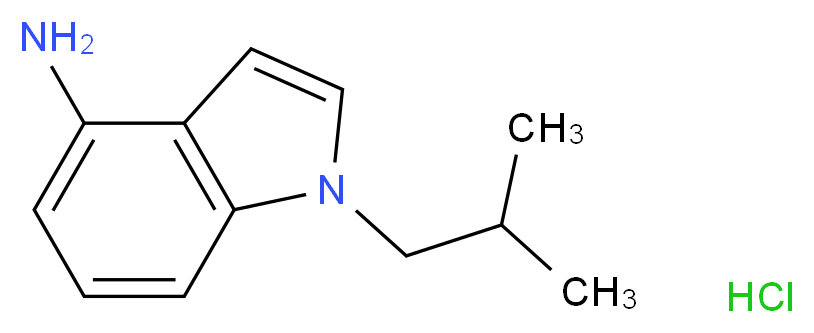 1-isobutyl-1H-indol-4-amine hydrochloride_分子结构_CAS_)