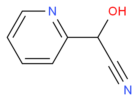 2-hydroxy-2-(pyridin-2-yl)acetonitrile_分子结构_CAS_83012-15-1)