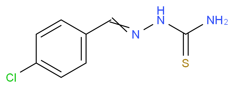 {[(4-chlorophenyl)methylidene]amino}thiourea_分子结构_CAS_5706-80-9