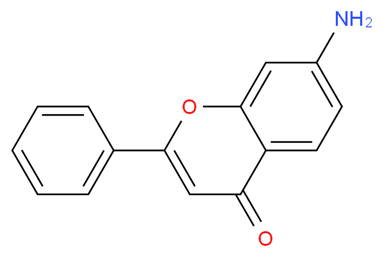 7-amino-2-phenyl-4H-chromen-4-one_分子结构_CAS_15847-18-4