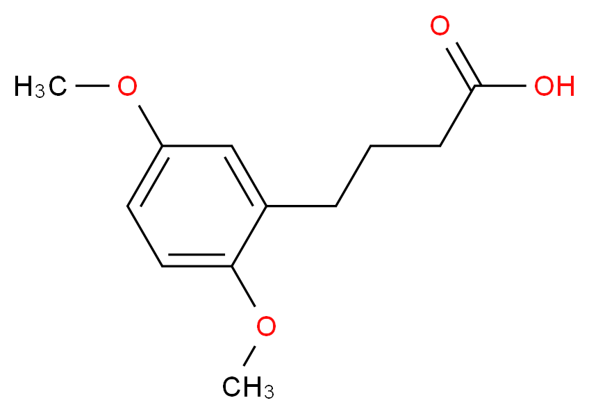 4-(2,5-dimethoxyphenyl)butanoic acid_分子结构_CAS_1083-11-0