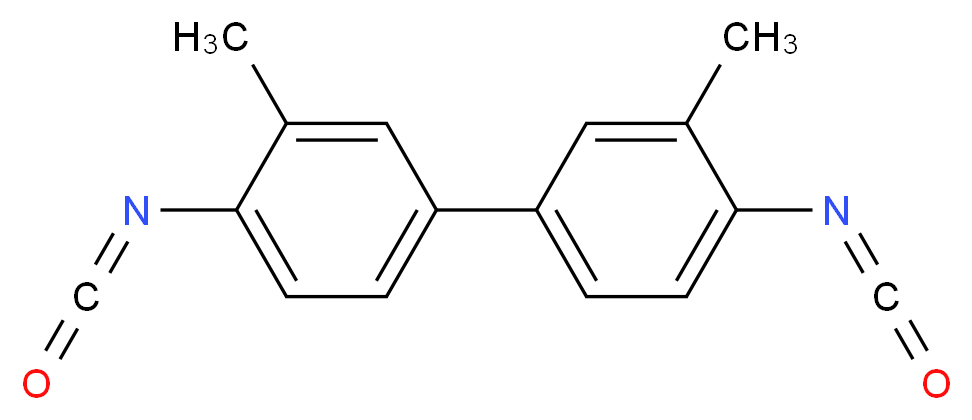 1-isocyanato-4-(4-isocyanato-3-methylphenyl)-2-methylbenzene_分子结构_CAS_91-97-4